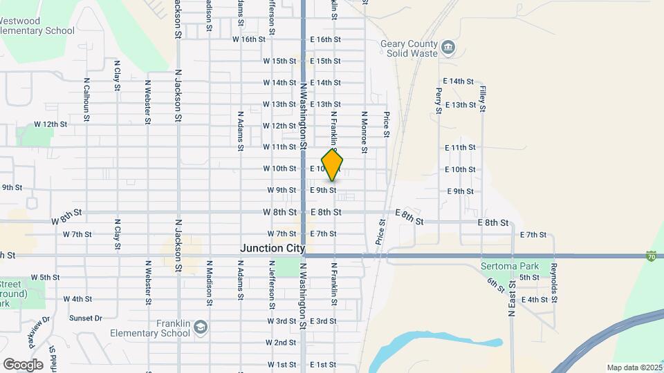 904 N Franklin St Map and Location Details