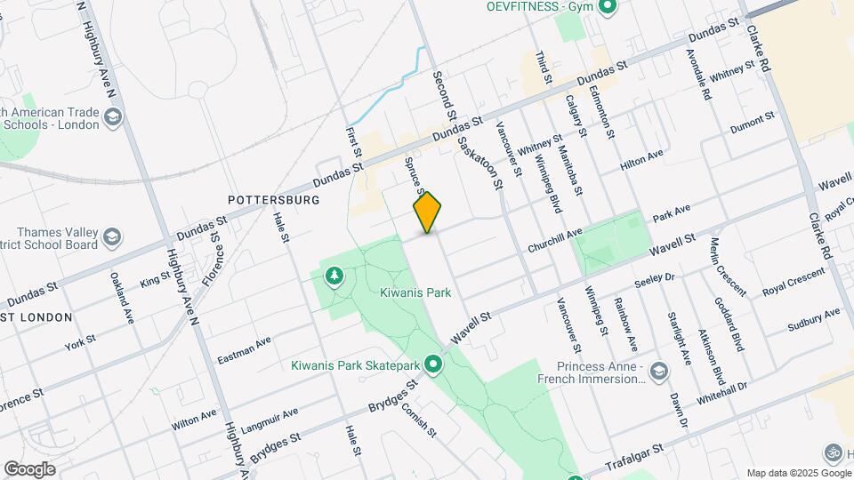 1595 Borden St Map and Location Details