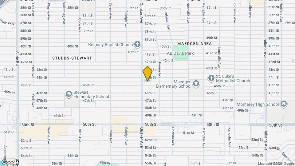 4314 45th St Mapa y Detalles de la Ubicación
