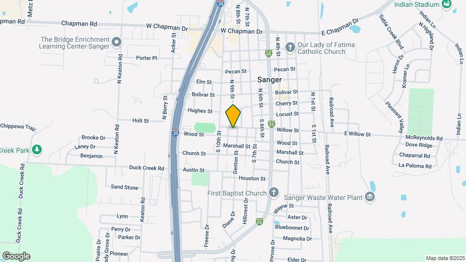 912 W Willow St Map and Location Details