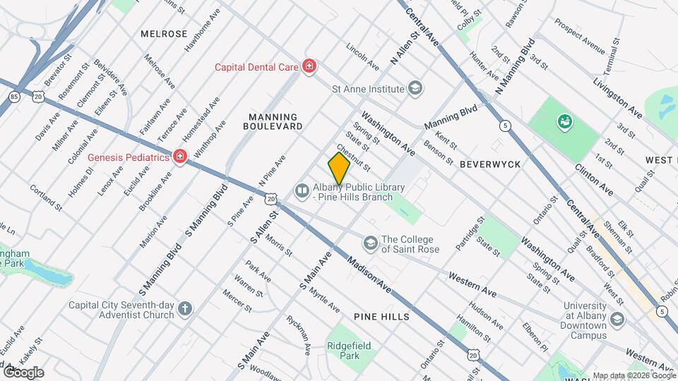675 Hudson Ave, Unit First Floor Map and Location Details