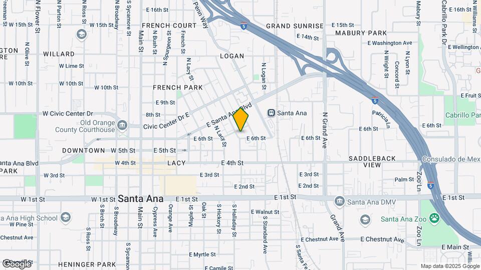 Sixth Street Apartments Map and Location Details