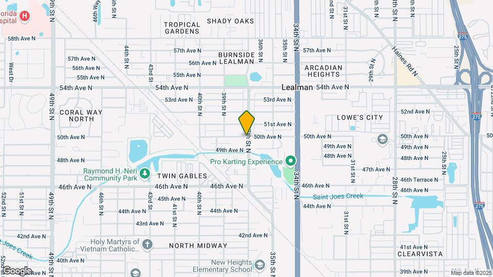 4960 37th St N Map and Location Details