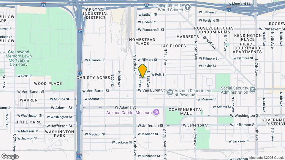 325 N 18th Dr Map and Location Details