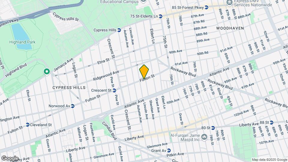 3434 Fulton St-Unit -2F Map and Location Details