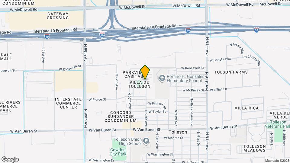 Tolleson Garden Apartments Map and Location Details