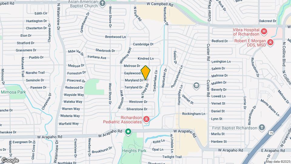 1315 N Floyd Rd Map and Location Details