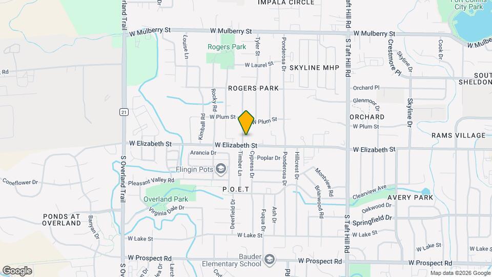 928 Timber Ln Map and Location Details