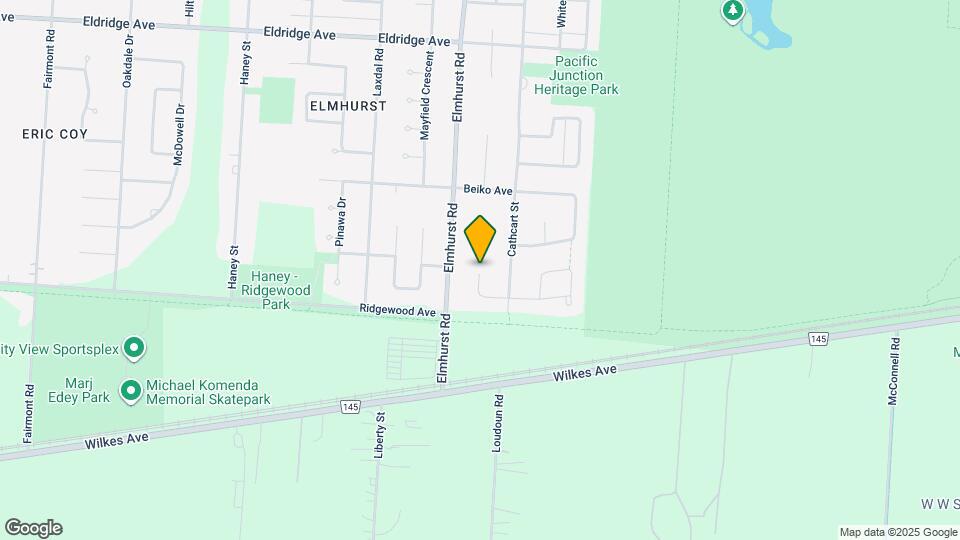 869 Elmhurst Rd Map and Location Details