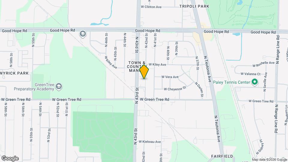 6901 N 42nd St Map and Location Details