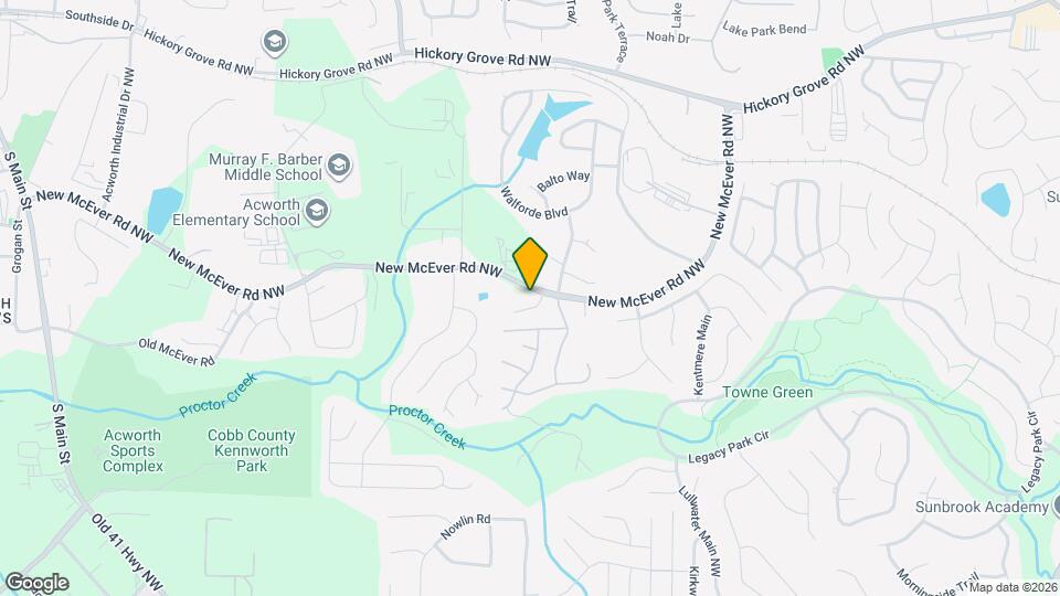 3293 New McEver Rd NW Map and Location Details