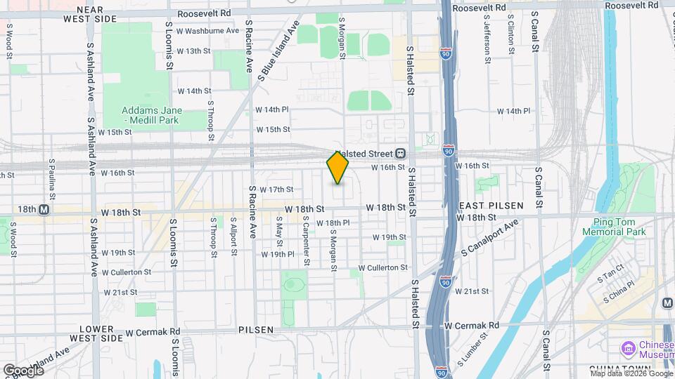 1702 S Morgan St, Unit 2R Mapa y Detalles de la Ubicación