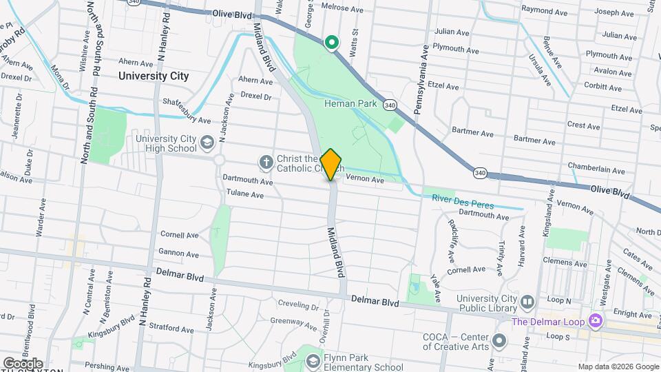 7203 Dartmouth Ave, Unit 2W Mapa y Detalles de la Ubicación