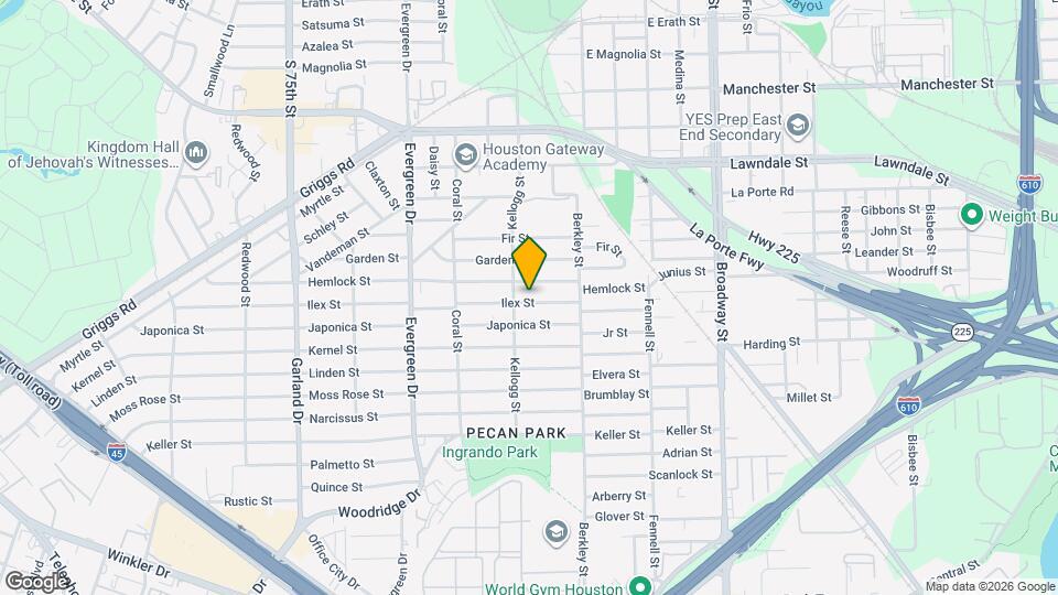 7511 Ilex St Map and Location Details