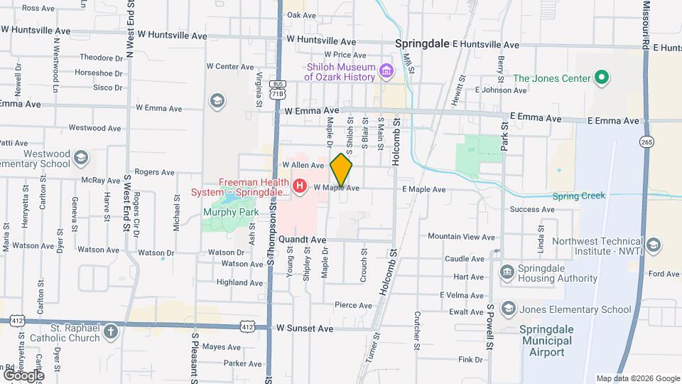 409 W Maple Ave Map and Location Details
