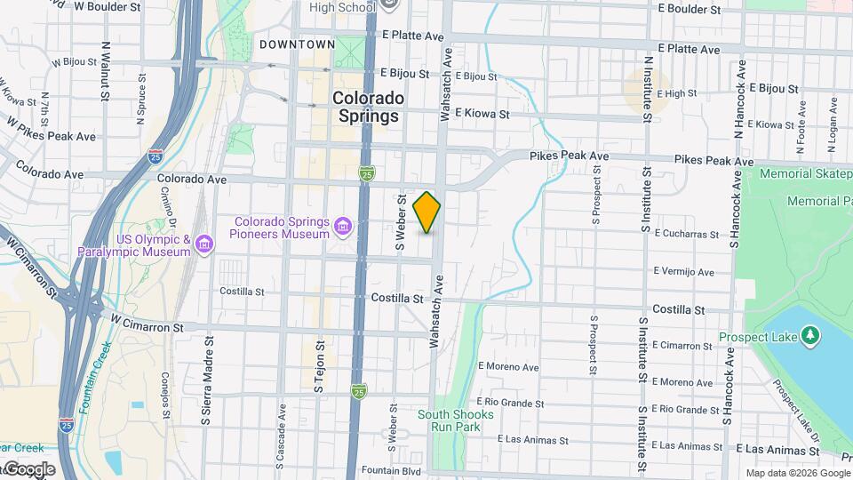 214 S Wahsatch Ave Map and Location Details