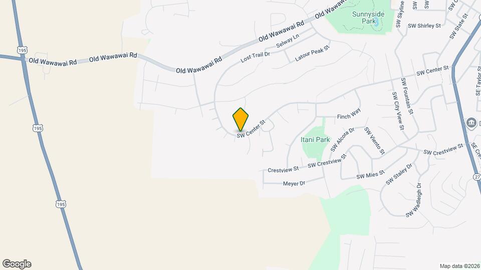 1358 SW Center St, Unit 1 Map and Location Details