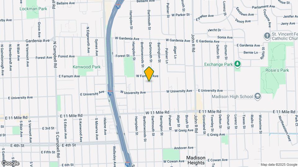 27357 Dartmouth St Map and Location Details