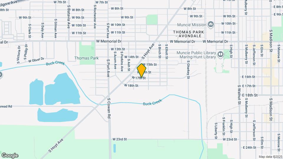 1213 W 17th St Map and Location Details