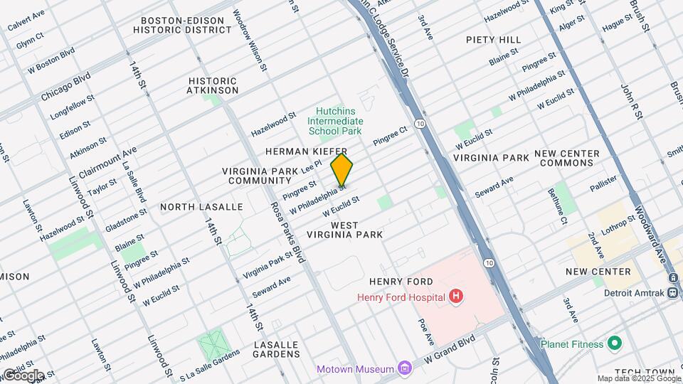 1521 W Philadelphia St Map and Location Details