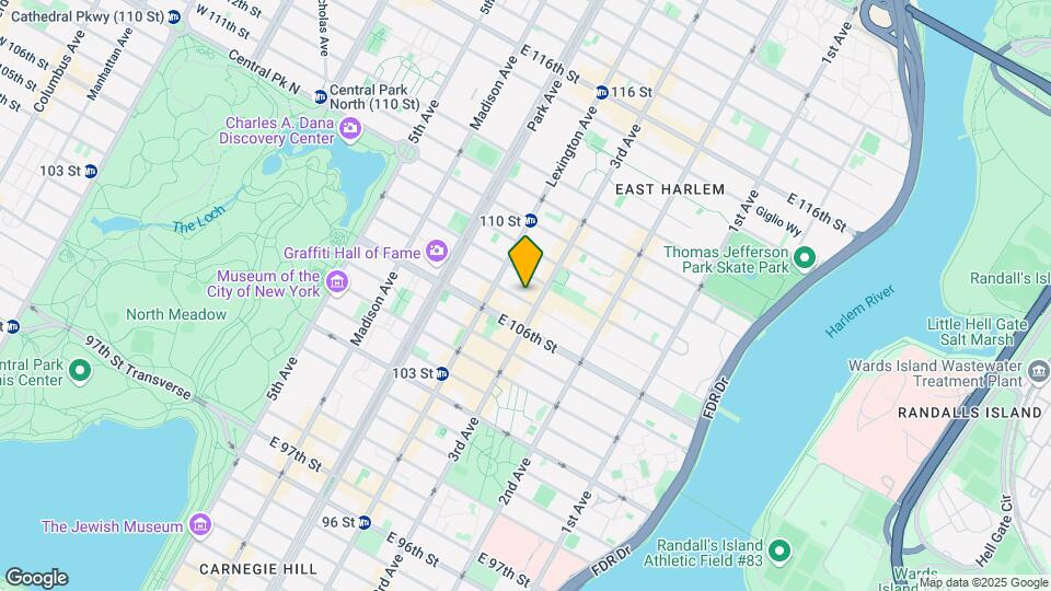 179 East 107th Street Mapa y Detalles de la Ubicación