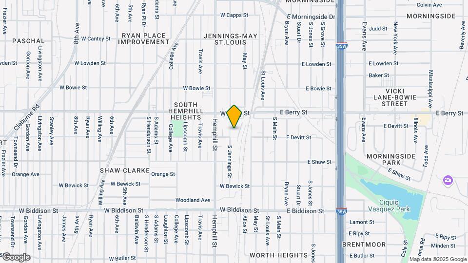 3139 S Jennings Ave Map and Location Details