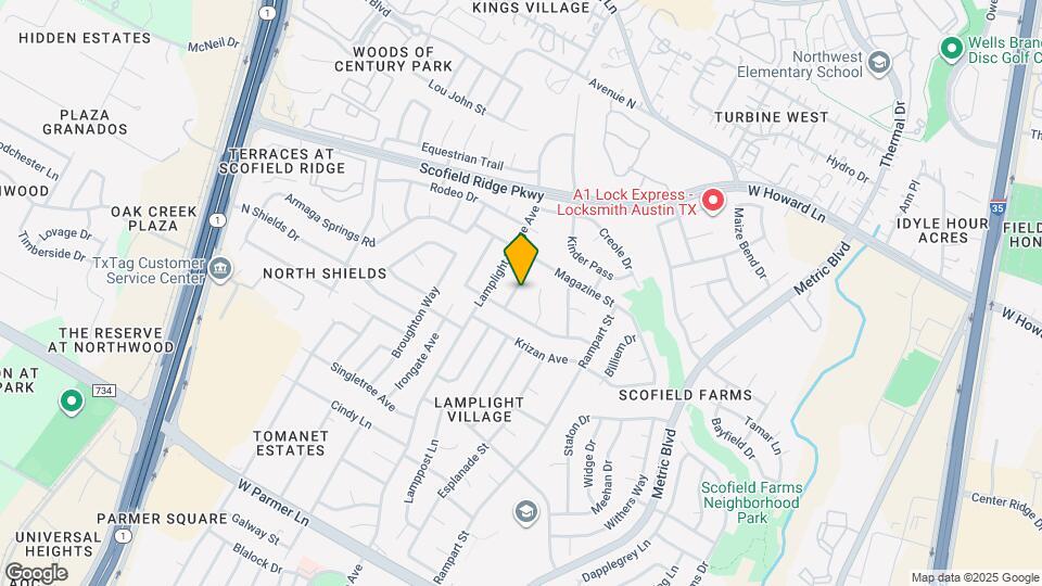 13201 Bourbon St Map and Location Details