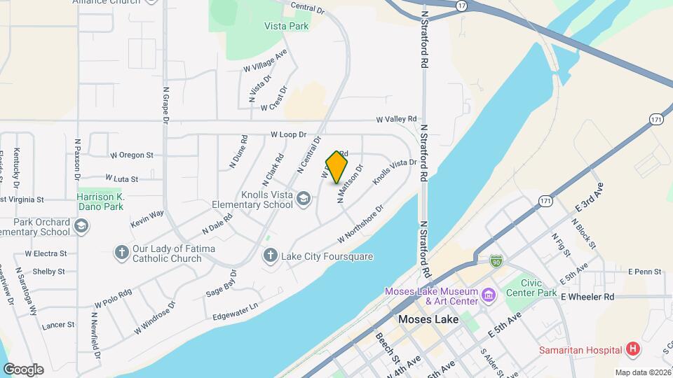 326 N Mattson Dr Map and Location Details