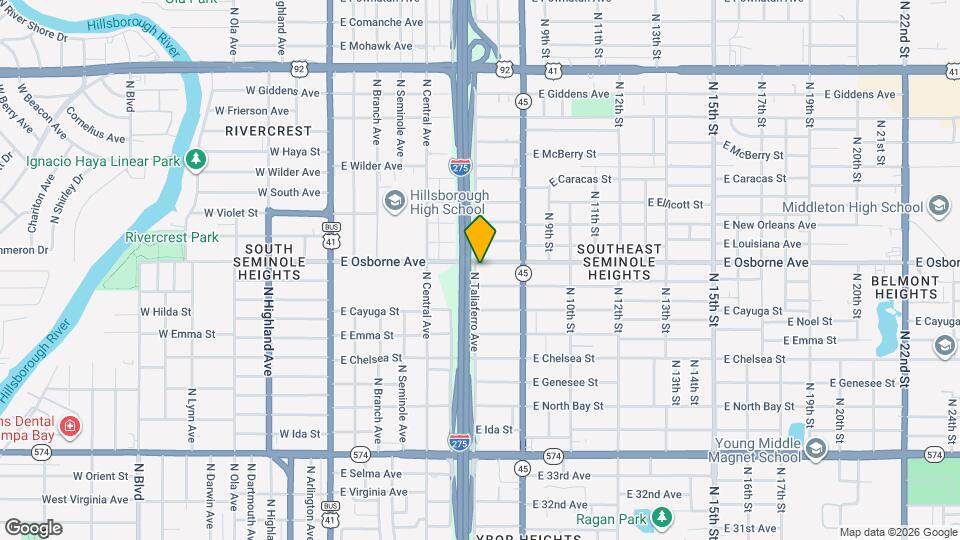 801 E Osborne Ave Map and Location Details