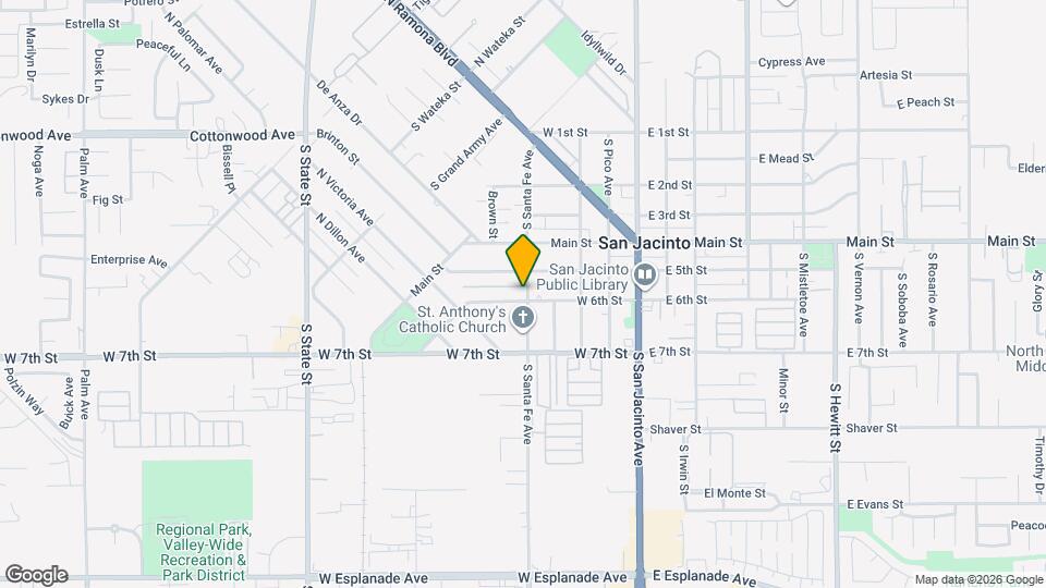 407 W 6th St Map and Location Details