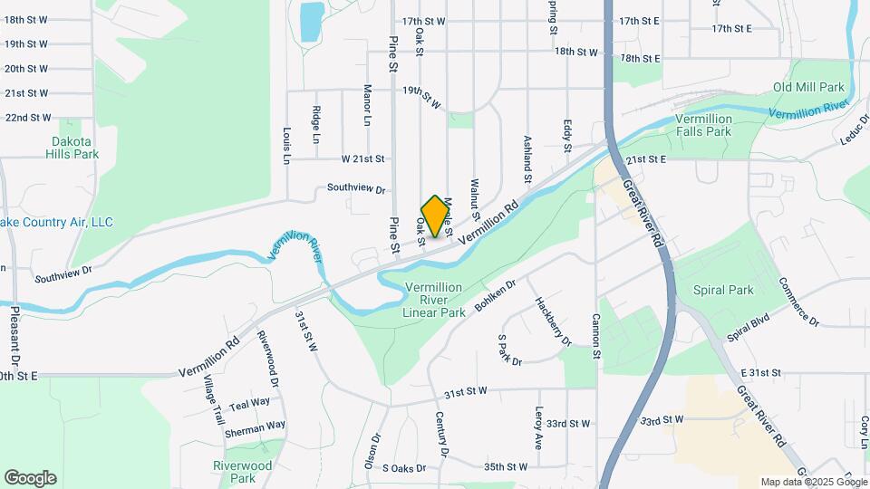 2301 Oak St Map and Location Details