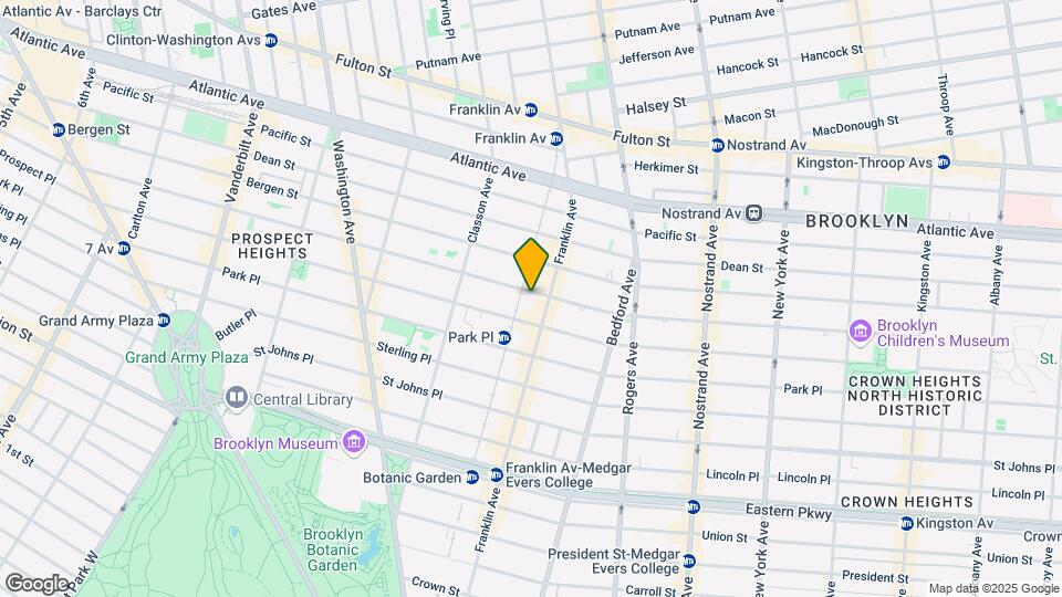 542 Saint Marks Ave Mapa y Detalles de la Ubicación