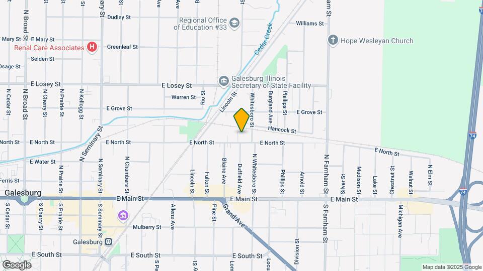 1145 E North St Map and Location Details