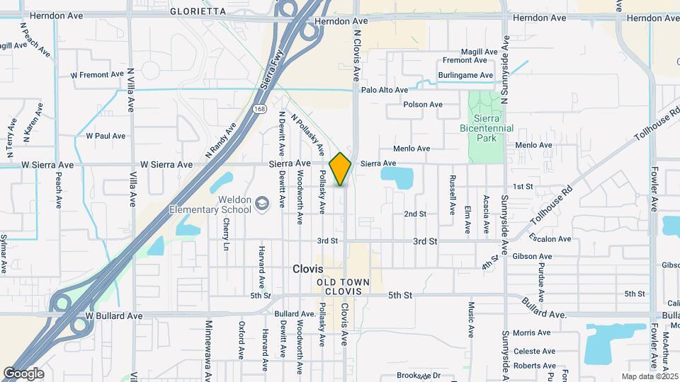 122 Clovis Ave Map and Location Details