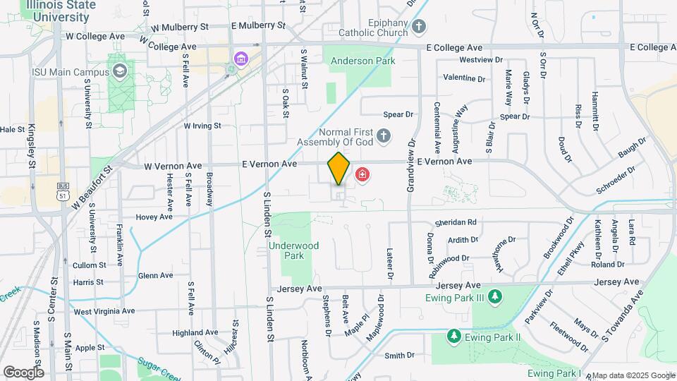 607 Hillview Dr Map and Location Details