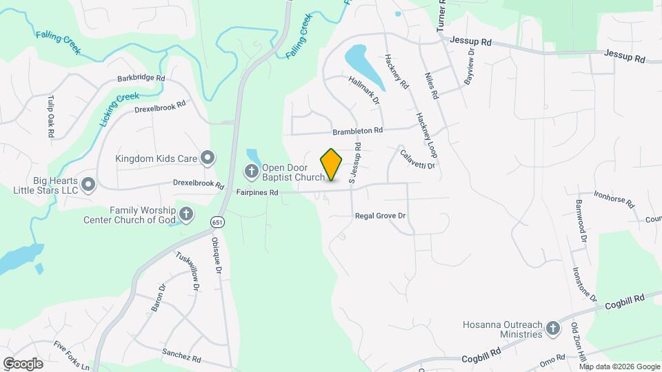 6724 Fairpines Rd Map and Location Details