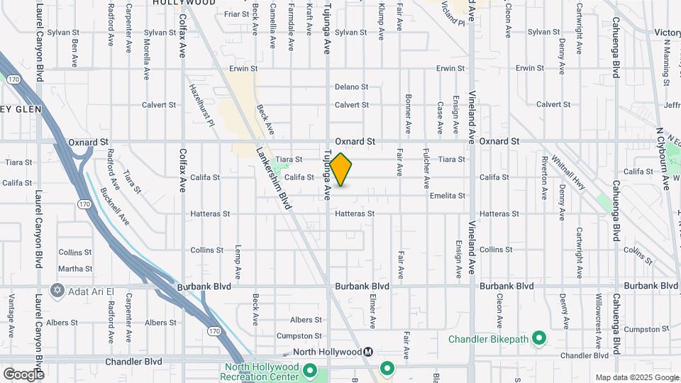 11347 Emelita St Map and Location Details