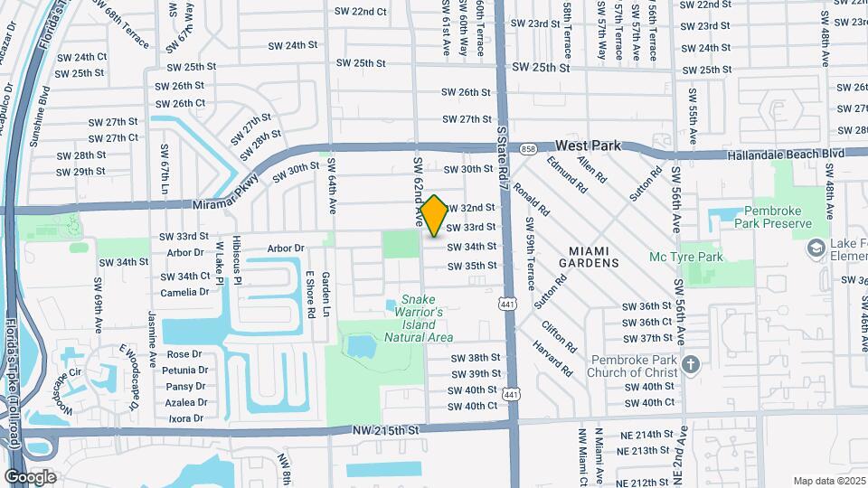 6133 SW 34th St Map and Location Details