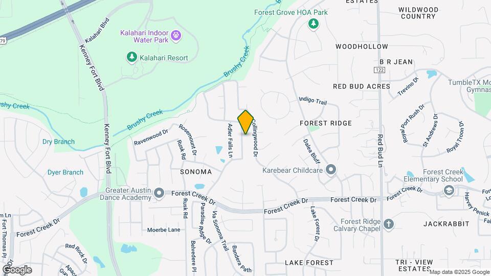2133 Paradise Ridge Dr Map and Location Details