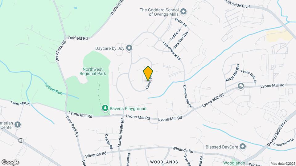 9909 Linden Hill Rd Map and Location Details