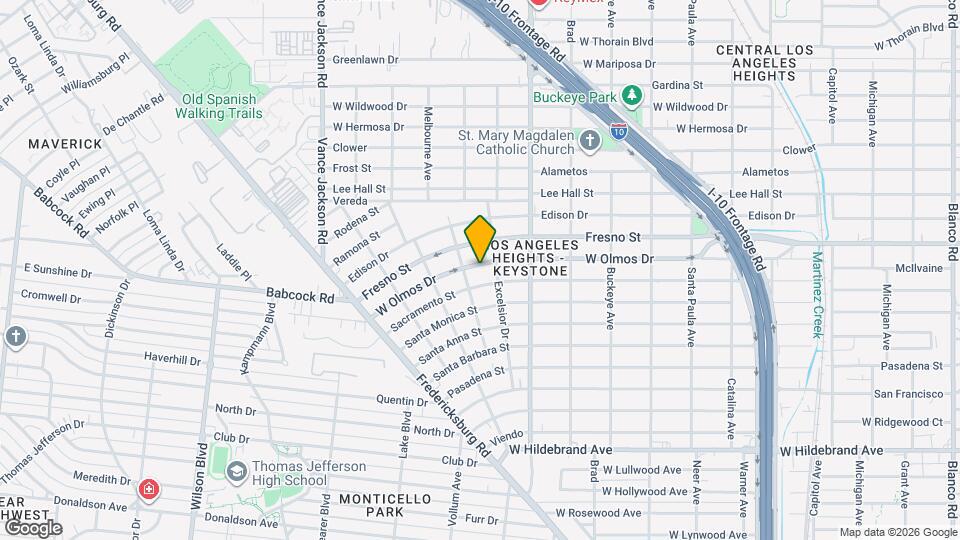 2016 W Olmos Dr Map and Location Details