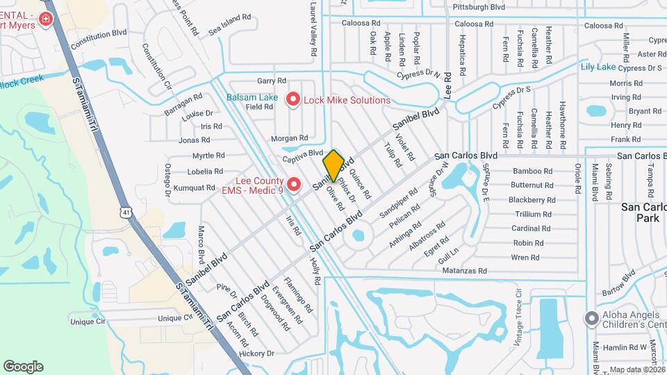 18521 Olive Rd Map and Location Details
