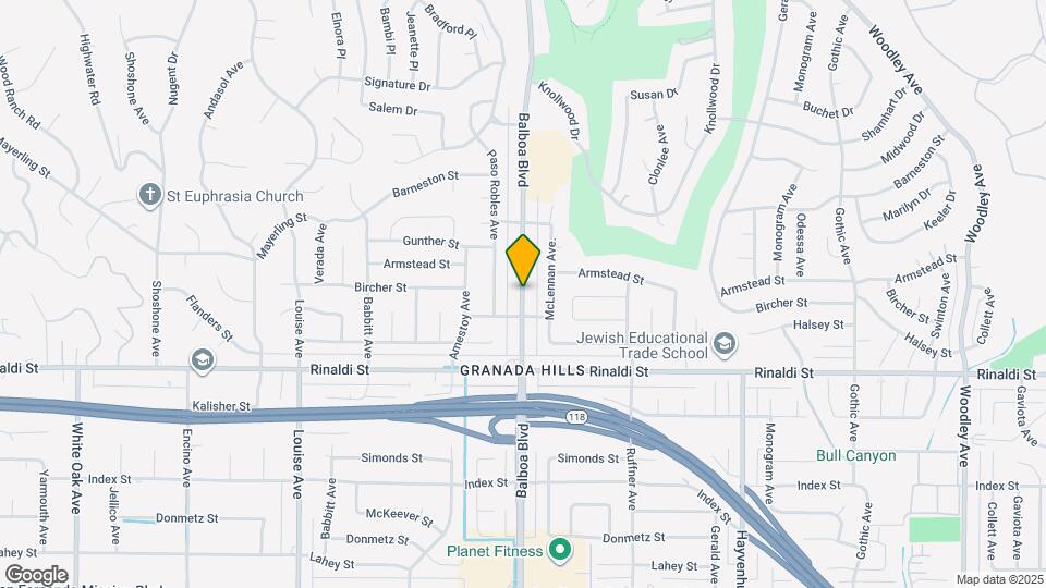 11618 Balboa Blvd Map and Location Details