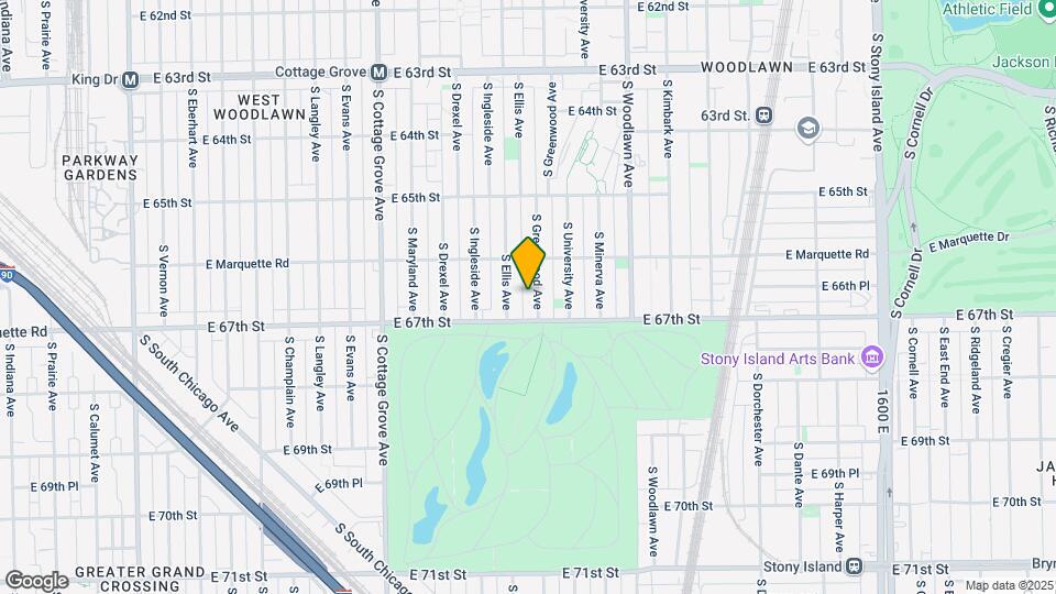 6634 S Greenwood Ave Map and Location Details