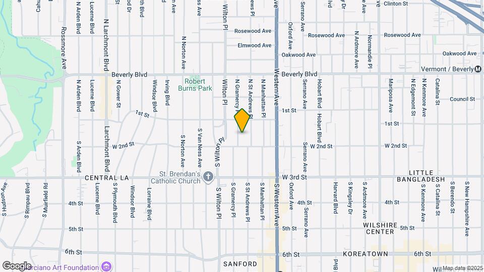 140 S Gramercy Pl Map and Location Details