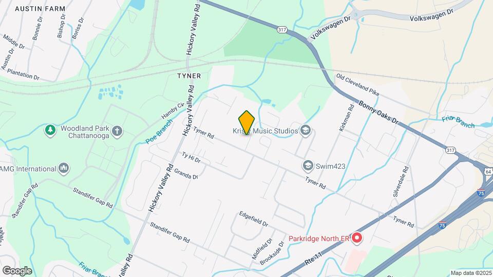 7109 Tyner Crossing Dr Map and Location Details