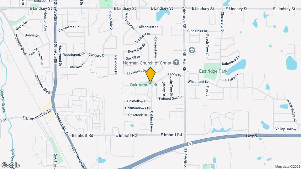 1905 Oakhurst Ave Map and Location Details