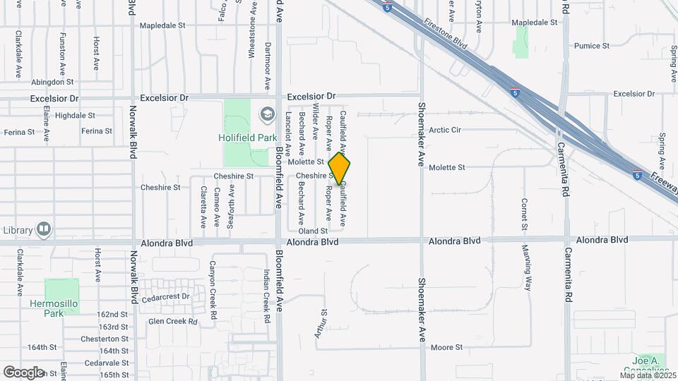 15507 Caulfield Ave Map and Location Details