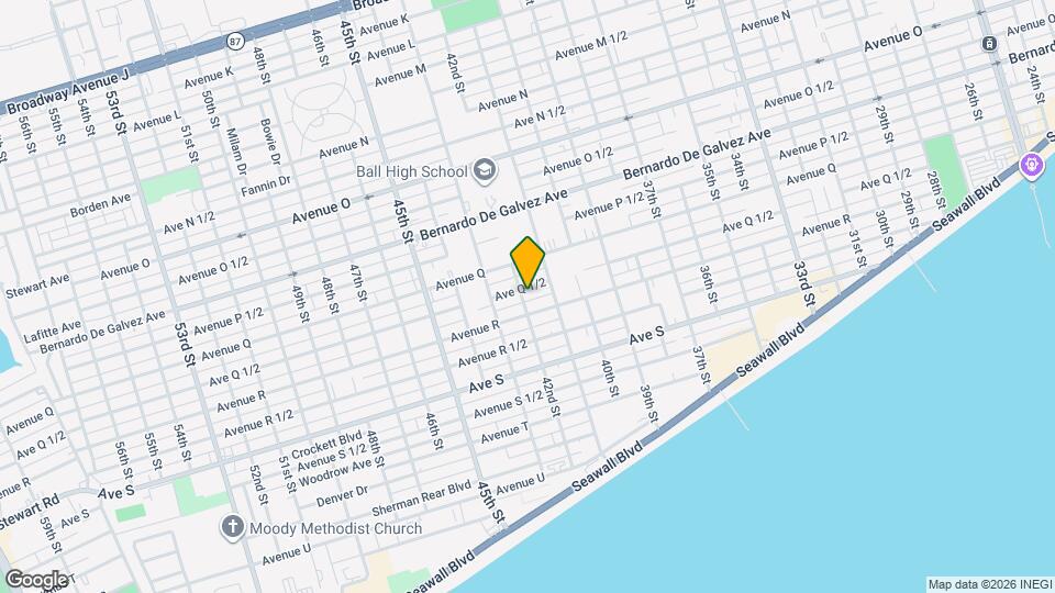 4123 Ave Q 1/2 Map and Location Details