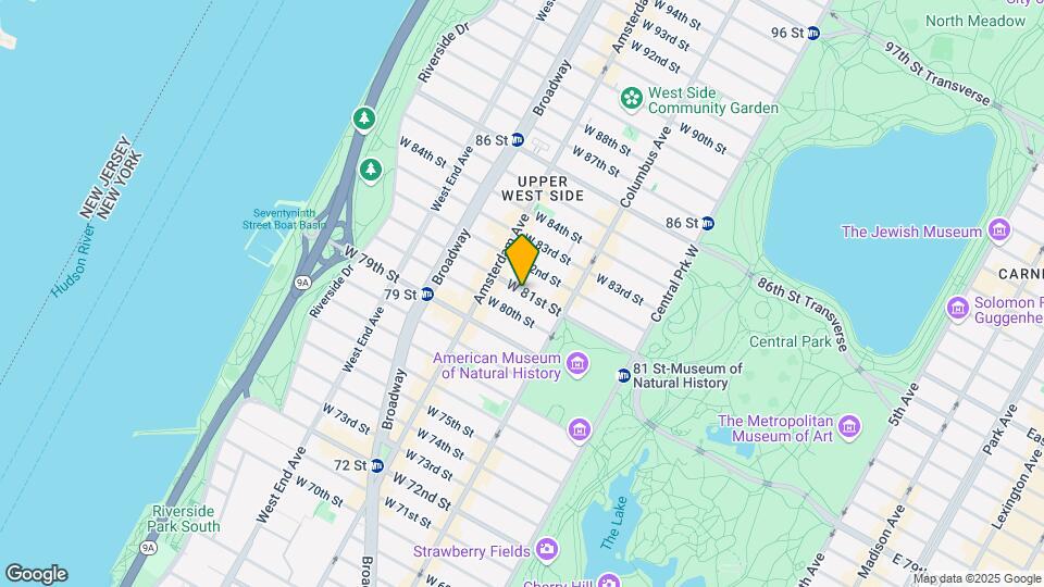 140 West 81st Street Mapa y Detalles de la Ubicación